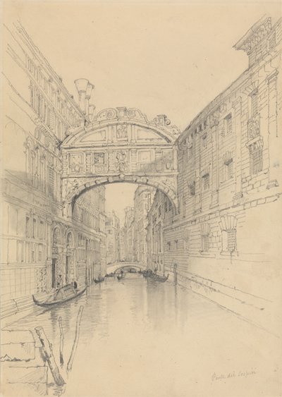 Puente de los Suspiros, Venecia de Samuel Prout