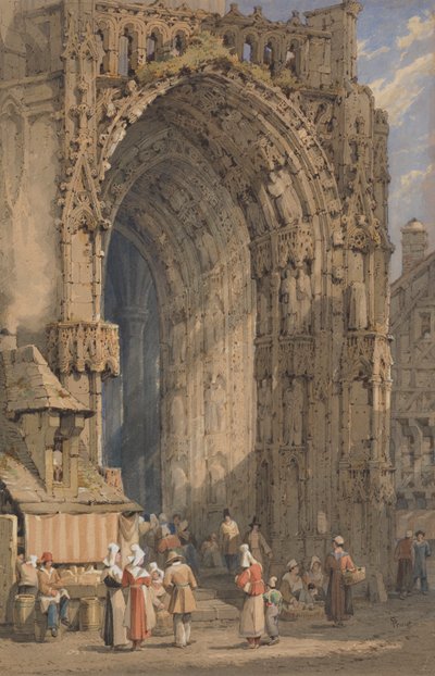 Pórtico de la catedral de Reims de Samuel Prout