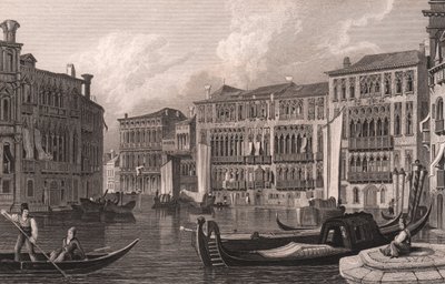 Vista desde el Gran Canal (Canal Grande) de Ca