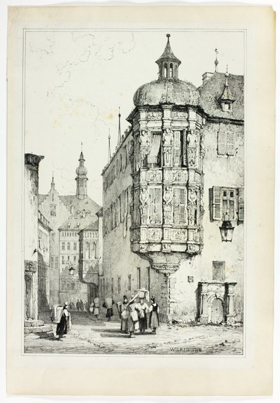 Wurzburgo, a partir de facsímiles de bocetos realizados en Flandes y Alemania de Samuel Prout