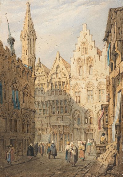 Ypres (acuarela) de Samuel Prout