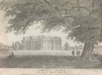 Albyns, Essex, The Seat of John R. Abdy, Esquire (publicado por L. Asperne); página 7 (Volumen Uno) de Samuel Rawle