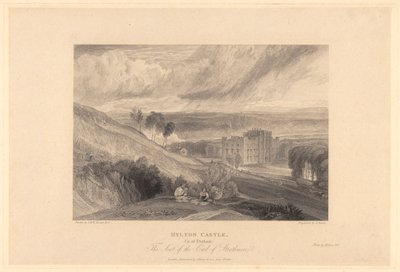 Castillo de Hylton, Condado de Durham de Samuel Rawle