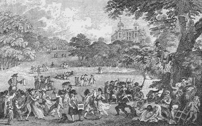 En Greenwich Park el lunes de Pentecostés, c1802, 1912 de Samuel Rawle