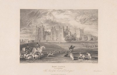 Castillo de Raby, Condado de Durham de Samuel Rawle