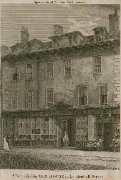 Residencia en Leadenhall Street, Londres, de Nicholas Bentley, también conocido como Dirty Dick de Samuel Rawle