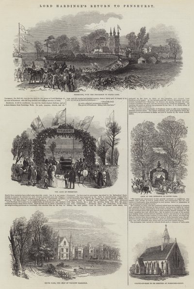 El regreso de Lord Hardinge a Penshurst de Samuel Read