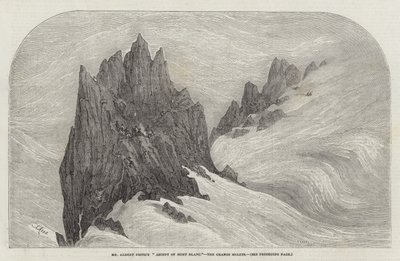 El Ascenso del Sr. Albert Smith al Mont Blanc, los Grands Mulets de Samuel Read