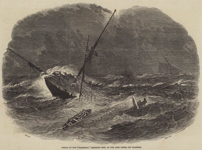 Naufragio del Floridian, barco de emigrantes, en las Long Sands, frente a Harwich de Samuel Read