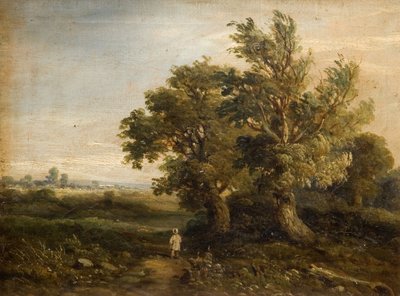 Paisaje con árboles, 1863 de Samuel Restell Lines