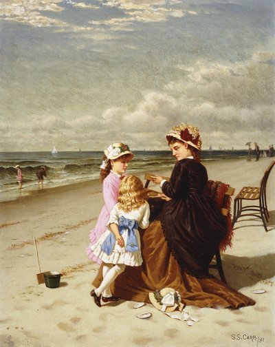 En la playa, 1881 de Samuel S. Carr
