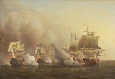 Acción frente al Cabo de Buena Esperanza, 9 de marzo de 1757 de Samuel Scott