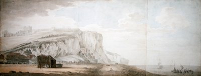 Castillo y acantilados de Dover desde la orilla de Samuel Scott