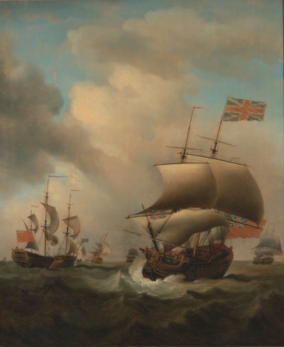 Navegar en un mar agitado de Samuel Scott