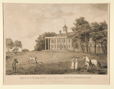 Mount Vernon, el asiento del difunto Genl. Washington de Samuel Seymour
