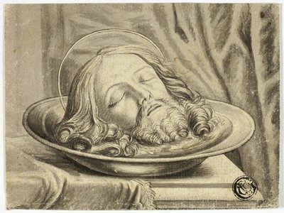 Cabeza de Juan el Bautista sobre cargador de Samuel Shelley