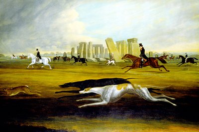 La familia Pinckney cazando en Stonehenge de Samuel Spode