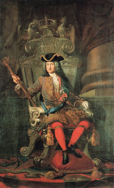 Alemán: El rey Federico I de Prusia en el trono de plata. de Samuel Theodor Gericke