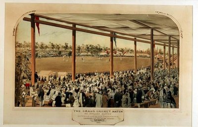 El gran partido de cricket: Once de toda Inglaterra contra los veintidós de Nueva Gales del Sur de Samuel Thomas Gill