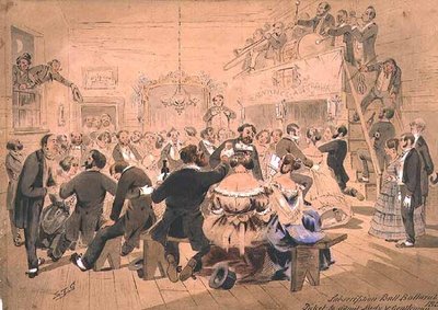 El primer baile de suscripción, Ballarat, Victoria de Samuel Thomas Gill