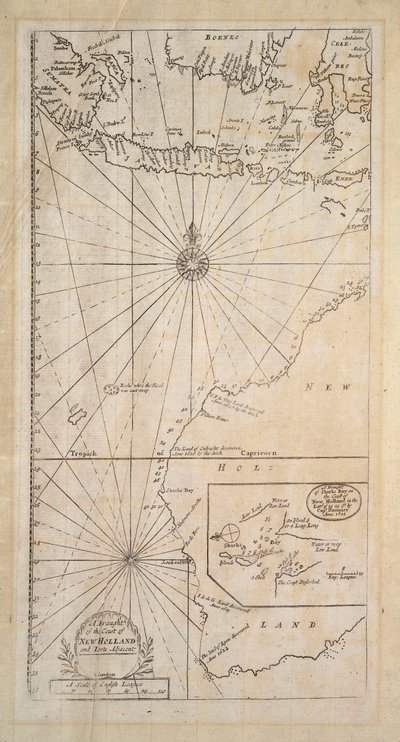Un calado de la costa de Nueva Holanda y partes adyacentes de Samuel Thornton