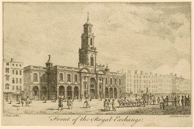 Frente de la Bolsa Real, Londres de Samuel Wale