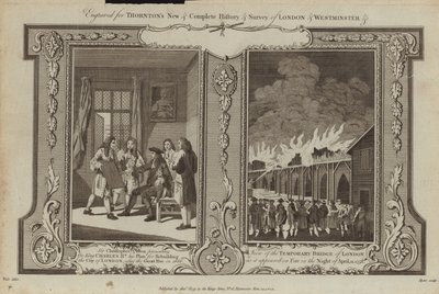 Incendios de Londres de 1666 y 1758 de Samuel Wale