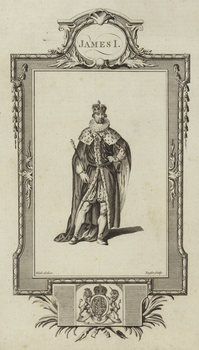 Retrato de Jacobo I de Samuel Wale