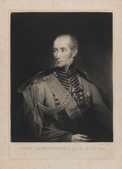 Teniente General Sir Henry Clinton, grabado por Samuel William Reynolds I (1773-1835) 1 de mayo de 1827 de Samuel William II Reynolds