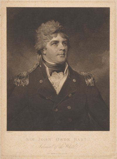 Sir John Orde de Samuel William Reynolds