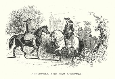 Reunión de Cromwell y Fox (grabado) de Samuel Williams