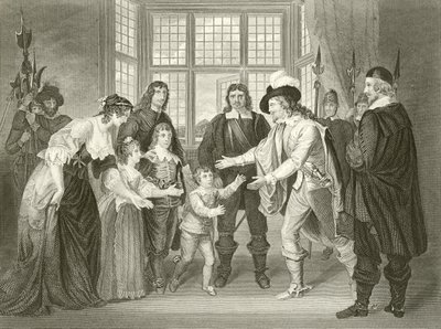La entrevista de Carlos I con sus hijos de Samuel Woodforde