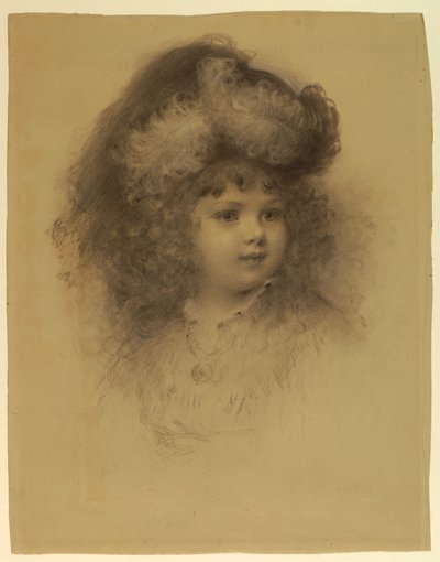 Retrato de una niña de Samuel Worcester Rowse