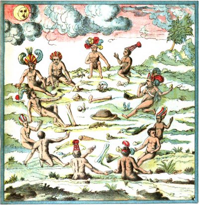 Champlain Indias Occidentales placa LIX - Narrativa de los indios de Samuel de Champlain