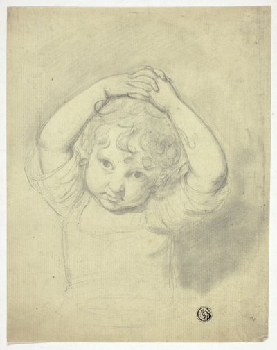 Niño con las manos por encima de la cabeza de Samuel de Wilde
