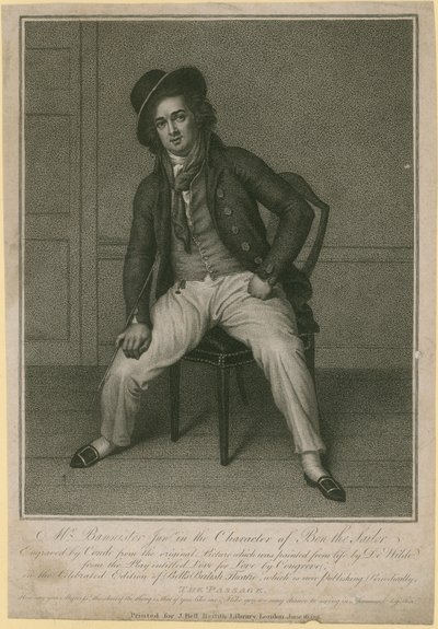 El Sr. Bannister junior en el personaje de Ben el Marinero de Samuel de Wilde