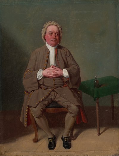El Sr. Quick como Vellum en El tamborilero de Addison, 1792 de Samuel de Wilde