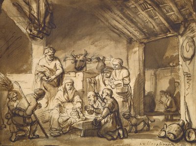 Adoración de los Pastores, c.1646 de Samuel van Hoogstraten