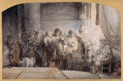 Judas recibiendo las treinta piezas de plata, c.1640 de Samuel van Hoogstraten