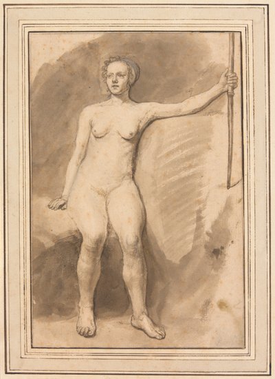 Desnudo femenino sentado de Samuel van Hoogstraten