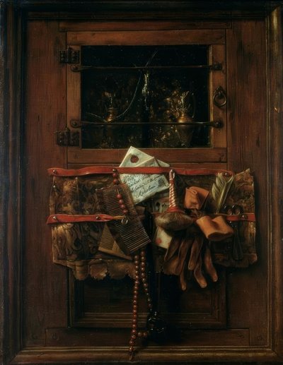 Naturaleza muerta con carta de Samuel van Hoogstraten