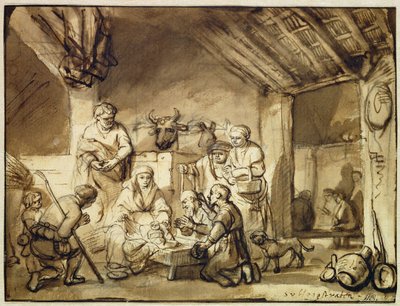 La adoración de los pastores de Samuel van Hoogstraten