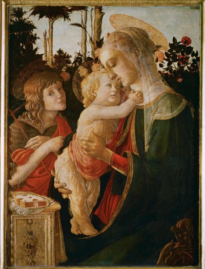 Virgen con el Niño y San Juan Bautista ... de Sandro (1444/5-1510) Botticelli
