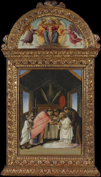 La última comunión de San Jerónimo, c. 1490 de Sandro Botticelli