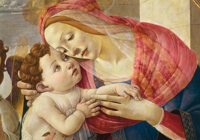 Austria, Viena, Virgen y Niño, detalle de Sandro Botticelli