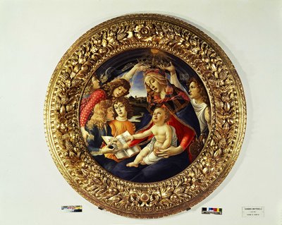 Madonna del Magnificat y cinco ángeles de Sandro Botticelli