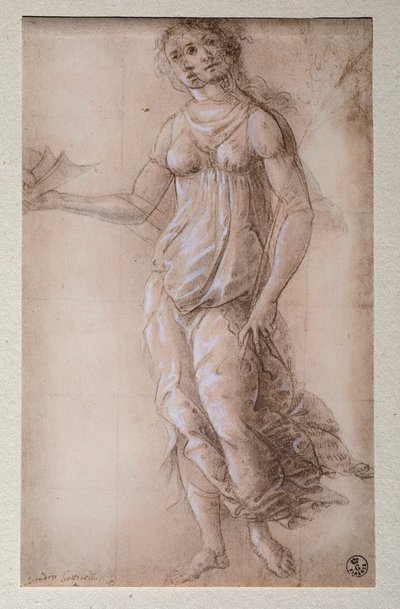 Pallas (dibujo, después de 1491) de Sandro Botticelli