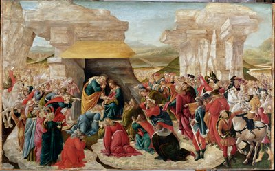La adoración de los magos (inacabado, c.1500) de Sandro Botticelli
