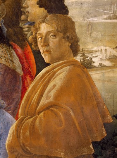 La adoración de los magos (detalle) de Sandro Botticelli