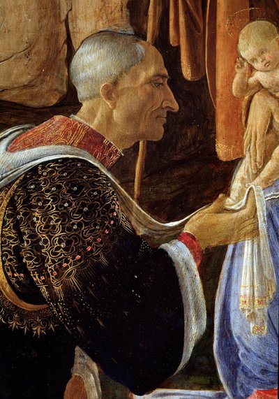 La adoración de los magos, (detalle) de Sandro Botticelli